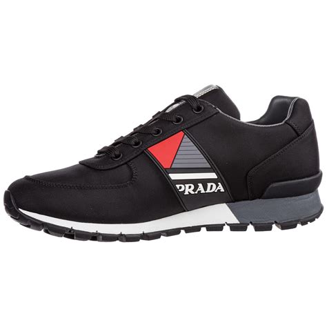 prada trainers sale mens|men's black Prada trainers.